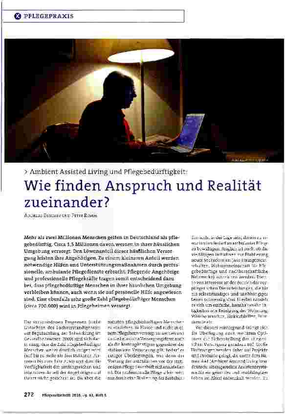 Vorschauseite 1: Wie finden Anspruch und Realität zueinander?