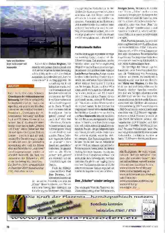 Vorschauseite 3: Weltkongress zur normalen Geburt