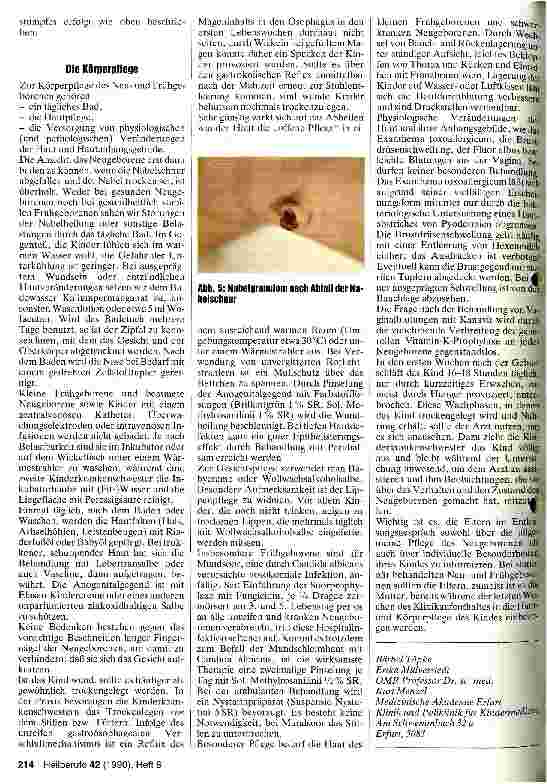 Vorschauseite 2: Die Pflege des Neugeborenen