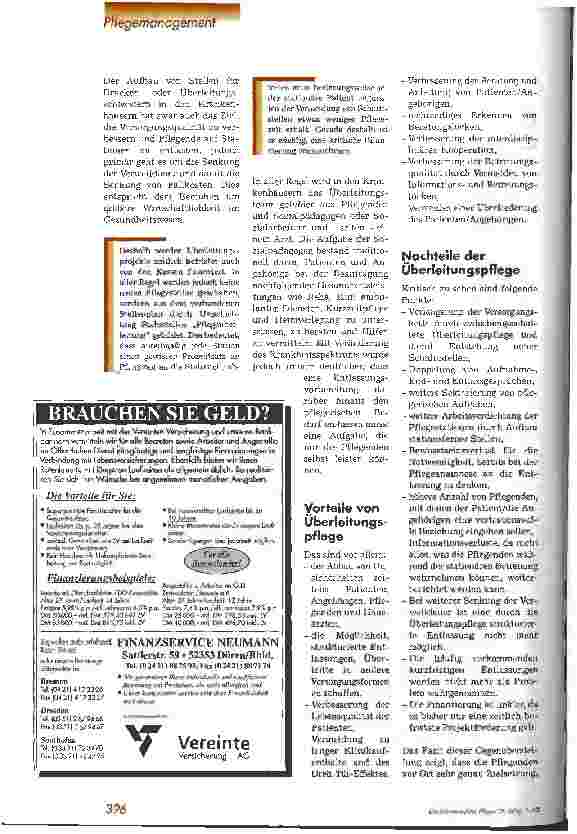 Vorschauseite 2: Schnittstellenproblem Entlassung von Patienten Fachgruppe Onkologie des DBfK, LV Bayern