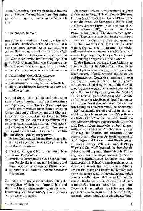 Vorschauseite 3: Zur Stukturierung pflegerischen Wissens - eine Typologie in vier Bereichen