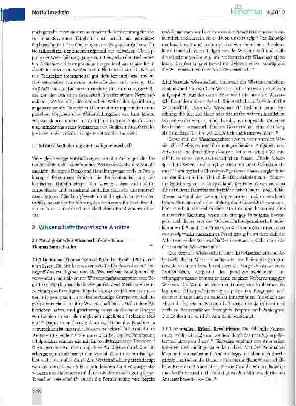 Vorschauseite 3: Veränderung in der Versorgung von Notfallpatienten in den Notaufnahmen deutscher Krankenhäuser -ein Paradigmenwechsel?