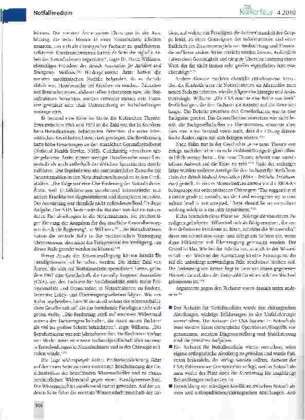 Vorschauseite 5: Veränderung in der Versorgung von Notfallpatienten in den Notaufnahmen deutscher Krankenhäuser -ein Paradigmenwechsel?
