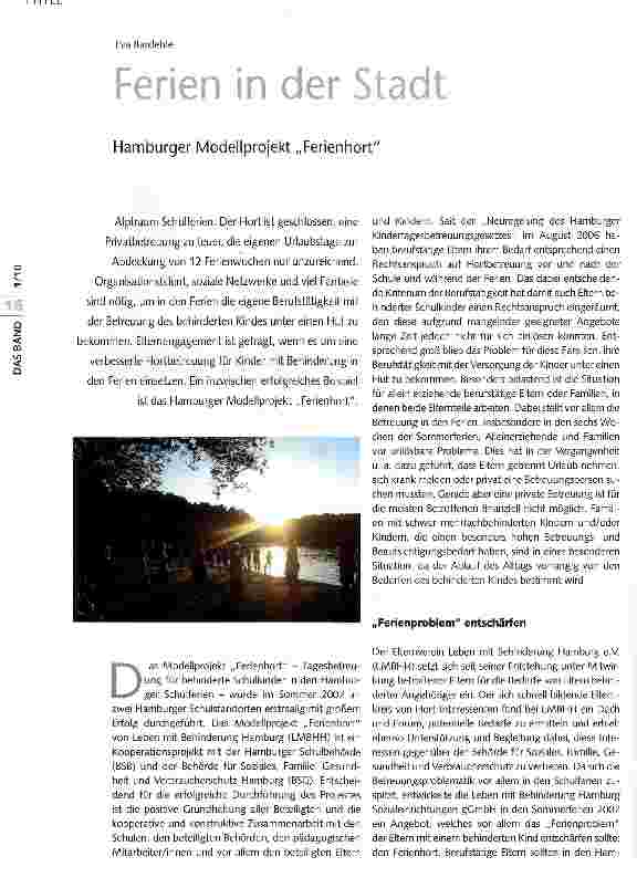 Vorschauseite 1: Ferien in der Stadt