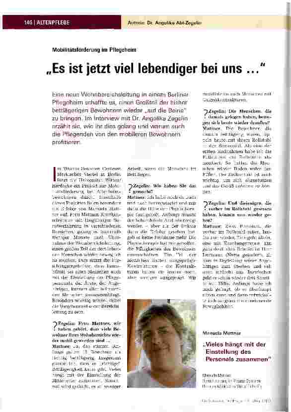 Vorschauseite 1: Es ist jetzt viel lebendiger bei uns
