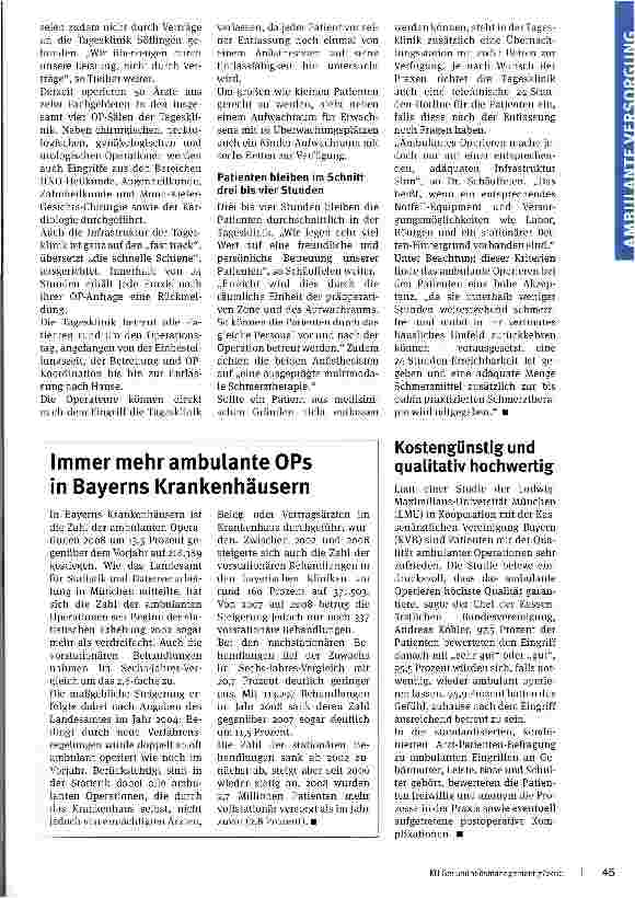 Vorschauseite 2: Operationen auf der „schnellen Schiene