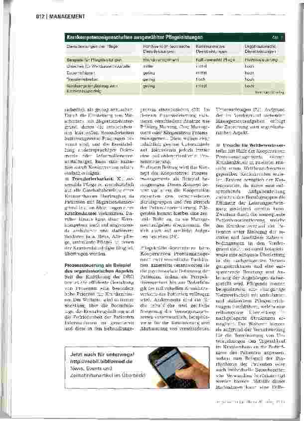 Vorschauseite 4: Pflegerische Kernkompetenz von Krankenhäusern