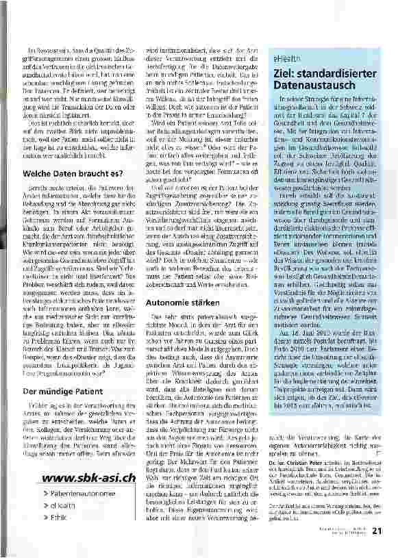 Vorschauseite 2: Kann der Patient die Erwartungen erfüllen?