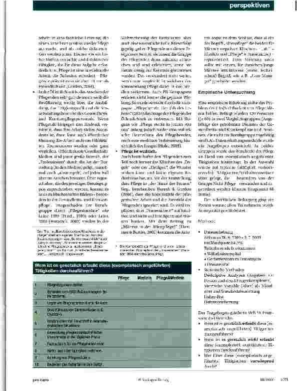 Vorschauseite 2: Invisible Care - ist Pflege unsichtbar?