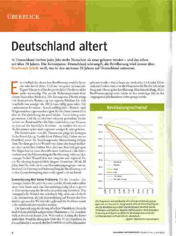 Vorschauseite 1: Deutschland altert