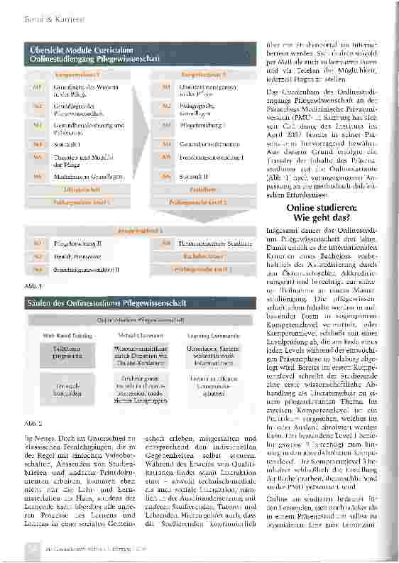 Vorschauseite 2: Pflegewissenschaft online studieren: Ein neuer Weg