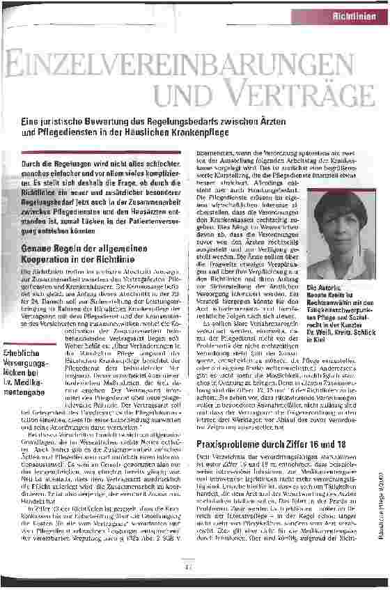 Vorschauseite 1: Einzelvereinbarungen und Verträge