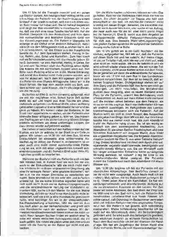 Vorschauseite 5: Protokoll einer 24stündigen Examenswache bei einer psychisch Kranken