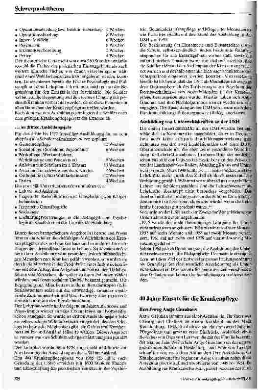 Vorschauseite 3: Demokratie als Prinzip der Ausbildung Antje Grauhan an der Schwesternschule der Universität Heidelberg
