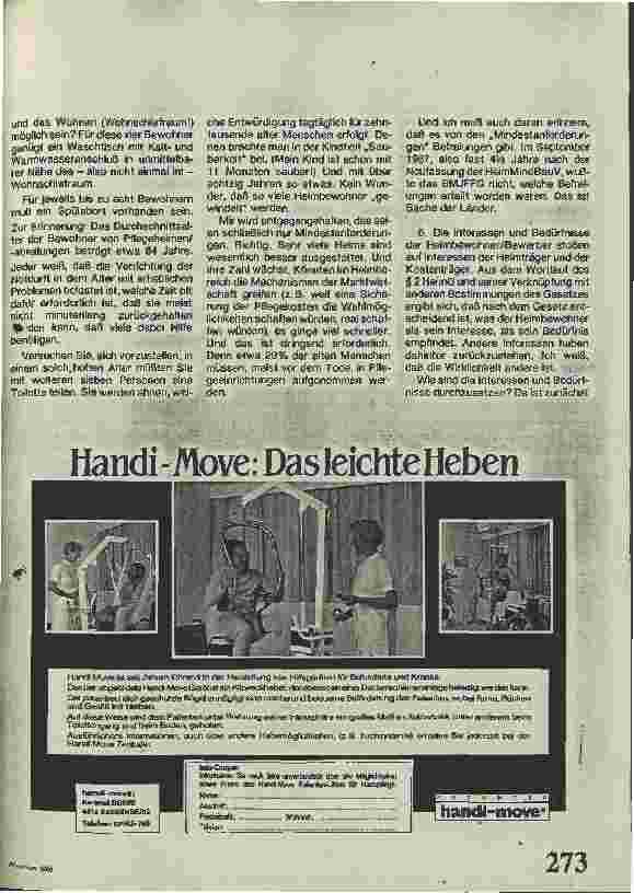 Vorschauseite 4: Interessen und Bedürfnisse der Heimbewohner