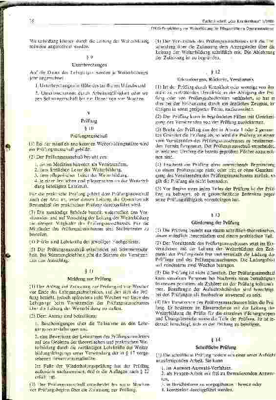 Vorschauseite 5: DKG Empfehlung zur Weiterbildung für Pflegekräfte im Operationsdienst Empfehlung