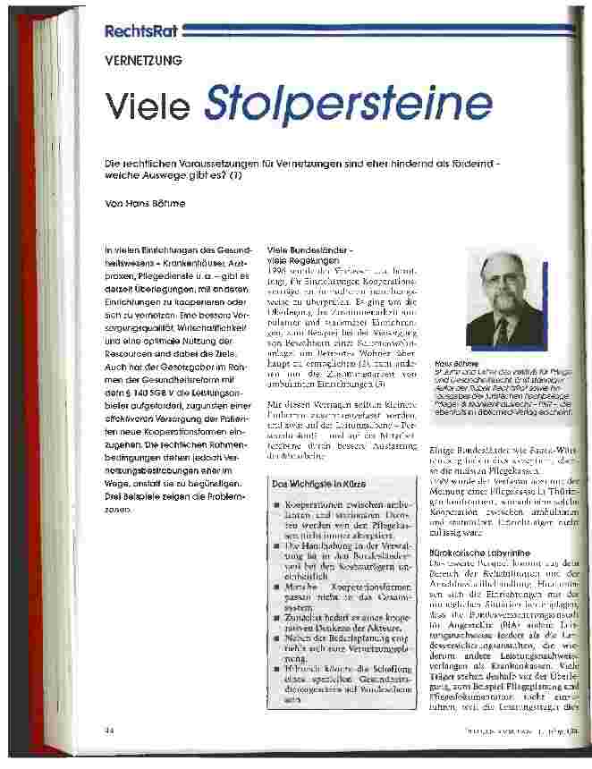 Vorschauseite 1: Viele Stolpersteine
