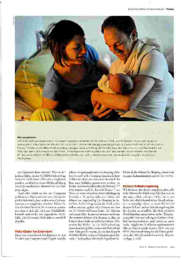 Vorschauseite 2: Babyschlaf und SIDS
