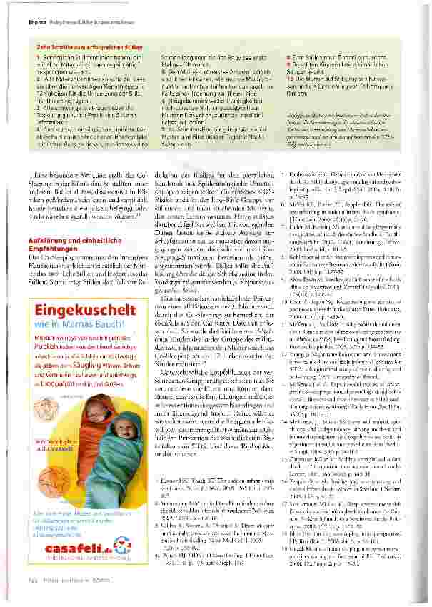 Vorschauseite 3: Babyschlaf und SIDS