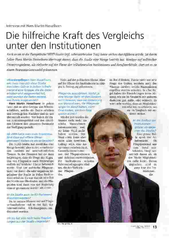 Vorschauseite 1: Die hilfreiche Kraft des Vergleichs unter den Institutionen