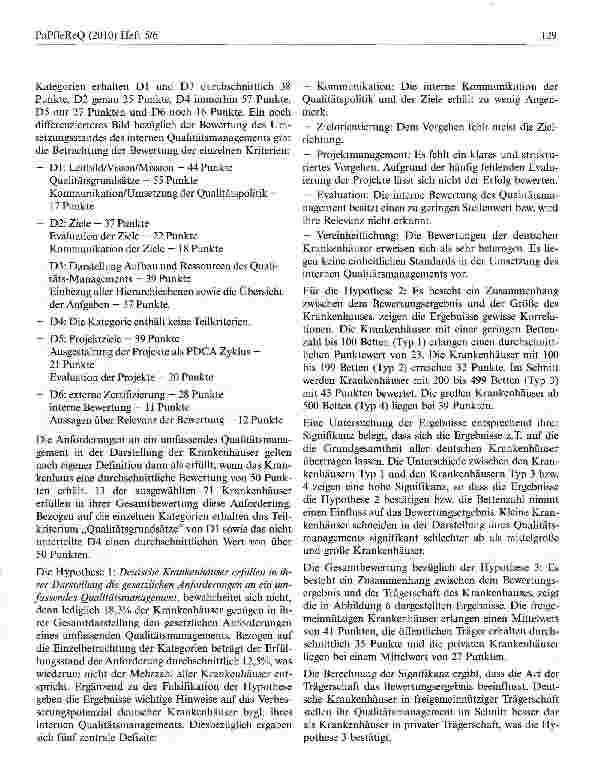 Vorschauseite 4: Qualität im Krankenhaus 2010 — Studie zu Qualitätsmanagement in deutschen Krankenhäusern — Eine Analyse des Umsetzungsstands undAnsätze für Verbesserungsmaßnahmen