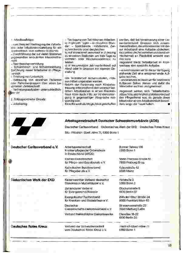 Vorschauseite 3: Stellungnahme zur Situation der Krankenpflege 1990 -Pflegenotstand, Pflegedefizit als Ausdruck der Situation der Pflegenden
