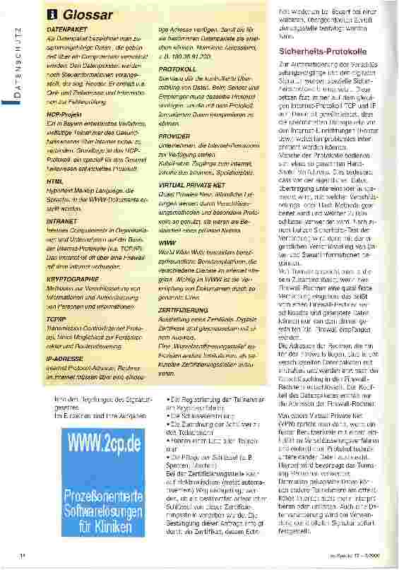 Vorschauseite 4: Missbrauch ausschließen Datenschutz in Internet und Intranet