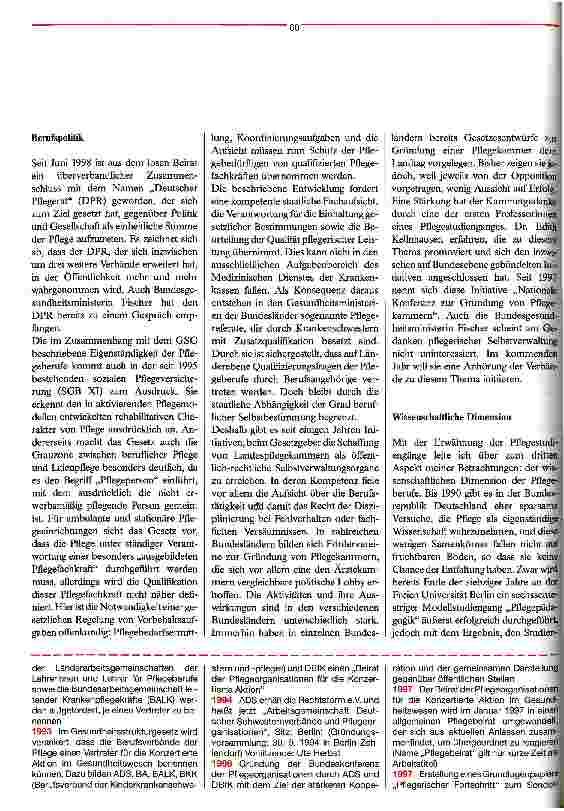 Vorschauseite 3: Mehr Gewicht für die Eigenständigkeit Die Entwicklung der Pflegeberufe im vergangenen Jahrzehnt