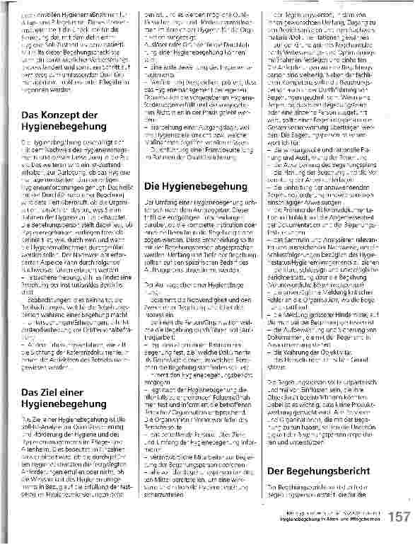 Vorschauseite 2: Hygienebegehung in Altenund Pflegeheimen - ein Beitrag zum Qualitätsmanagement