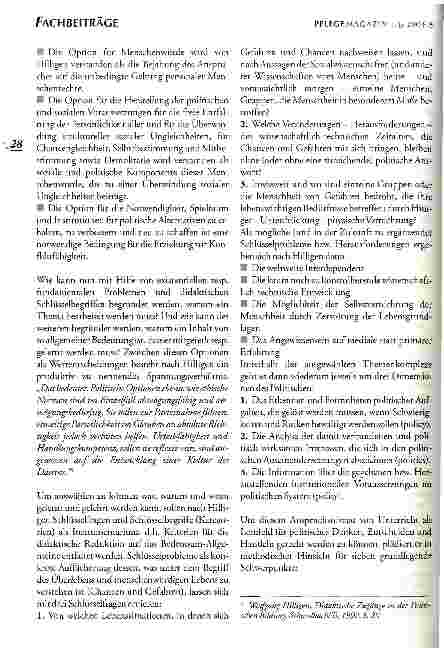 Vorschauseite 5: Der Politikunterricht an Fachschulen der Altenund Heilerziehungspflege Didaktische Grundlagen und Vorschläge zur Unterrichtsgestaltung