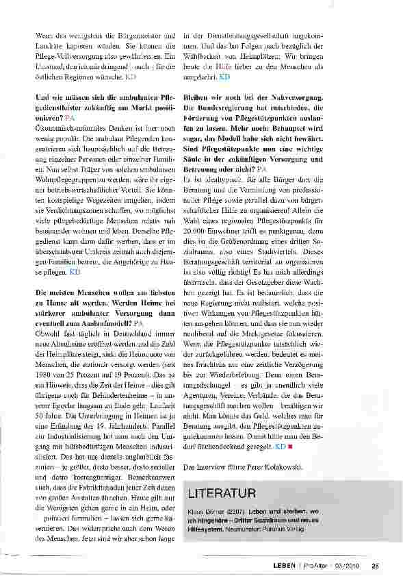 Vorschauseite 4: „DIE BÜRGER SIND NICHT SO EGOISTISCH!