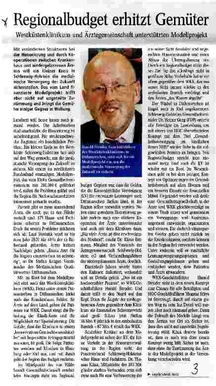 Vorschauseite 1: Regionalbudget erhitzt Gemüter