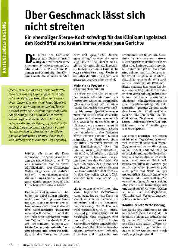 Vorschauseite 1: Über Geschmack lässt sich nicht streiten