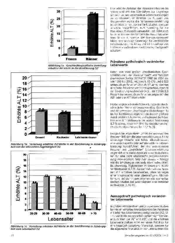 Vorschauseite 2: „Leberwerte - Interpretation von normalen und pathologischen Messwerten