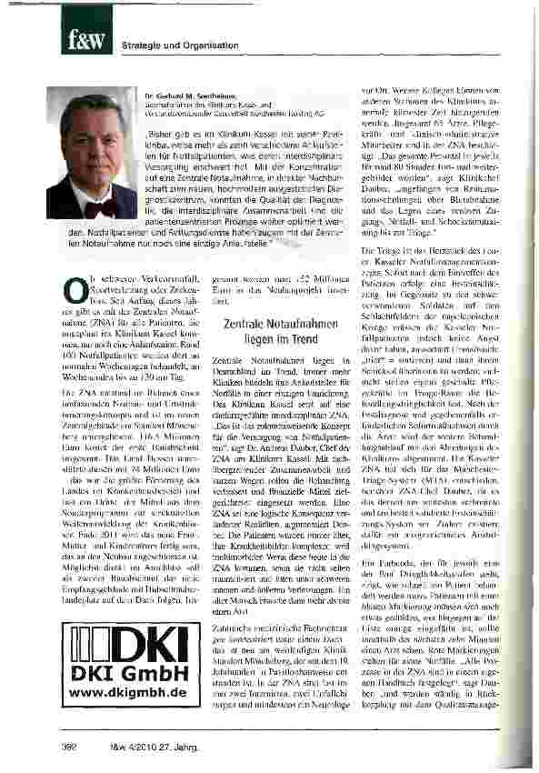 Vorschauseite 2: Die Zentrale Notaufnahme hat sich bewährt