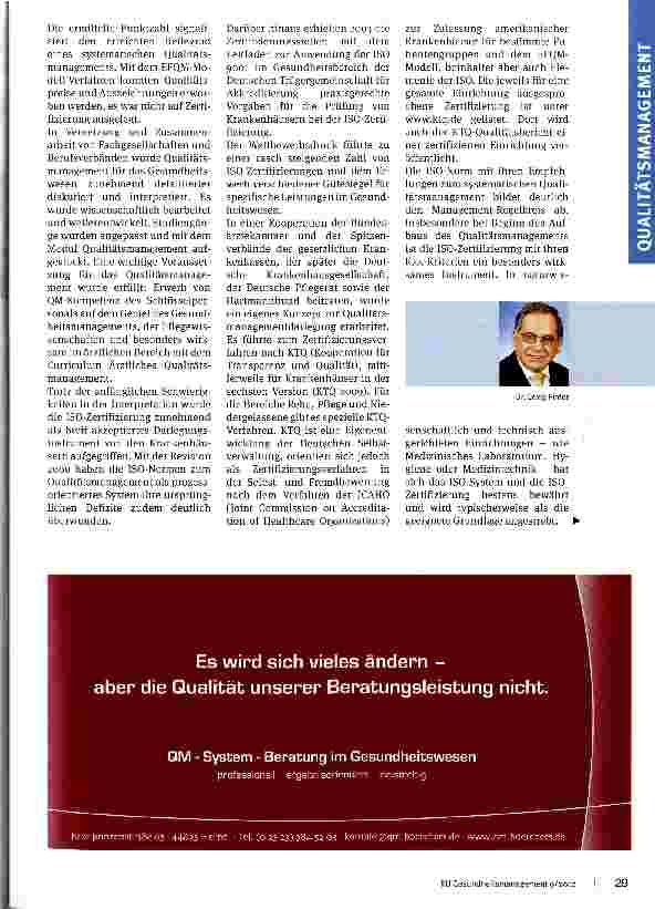 Vorschauseite 2: Zertifizierung als Qualitätsförderer