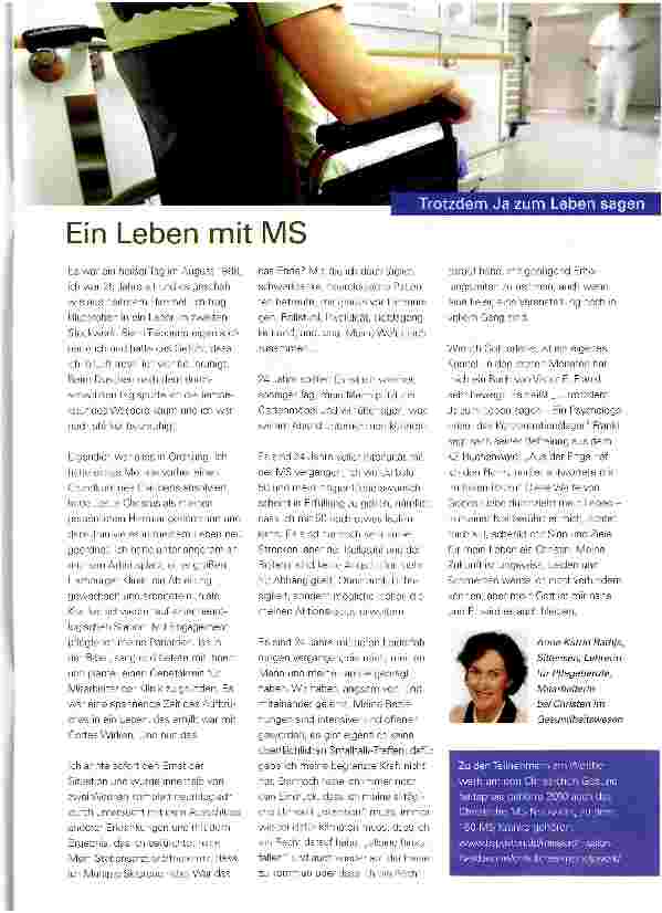 Vorschauseite 1: Ein Leben mit MS
