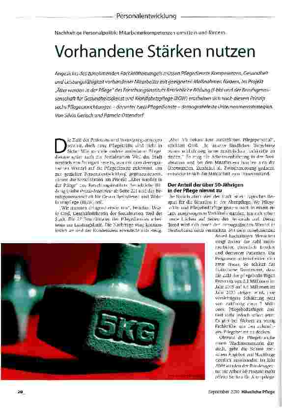 Vorschauseite 1: Vorhandene Stärken nutzen