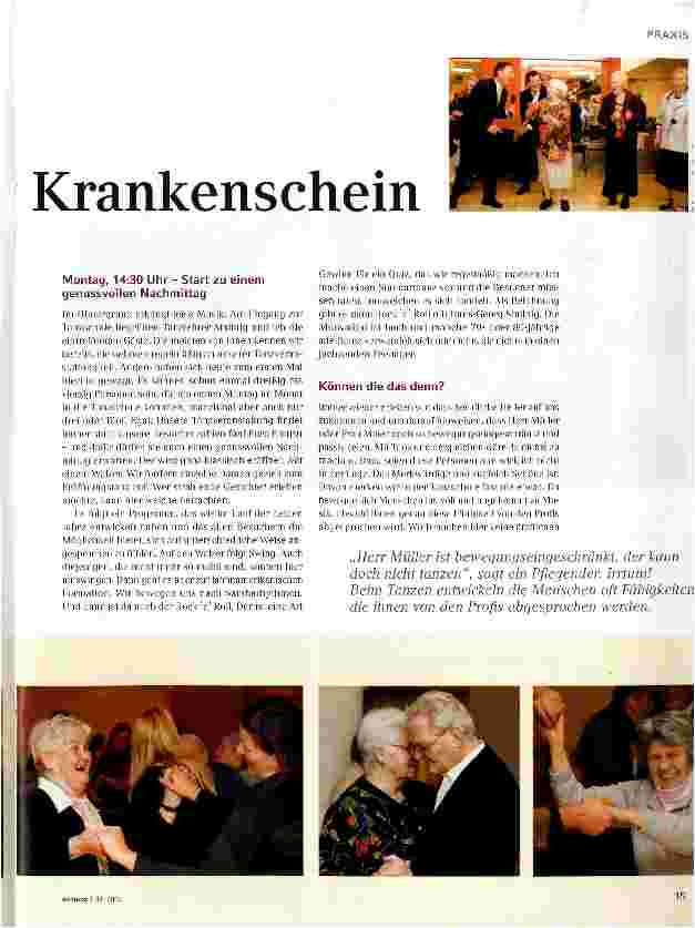 Vorschauseite 2: Tanzen ohne Attest und Krankenschein