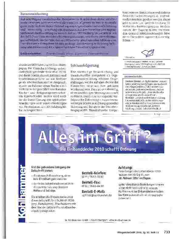 Vorschauseite 4: Kommunikation in der Pflege:Dolmetscher schaffen Vertrauen