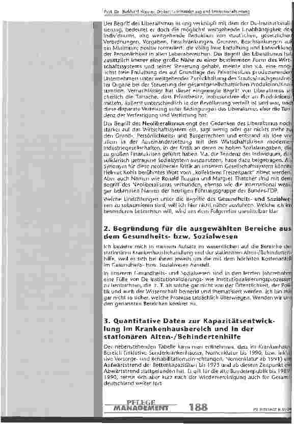 Vorschauseite 2: De-Institutionalisierung und Institutionalisierung im Gesundheitsund Sozialwesen der BRD