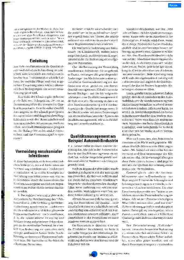 Vorschauseite 2: Qualitätsmanagement in der Medizin mit besonderer Berücksichtigung der Hyiene