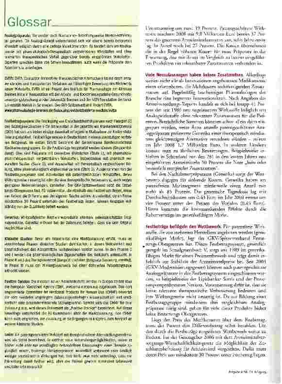 Vorschauseite 2: Der Weg zu fairen Pillenpreisen