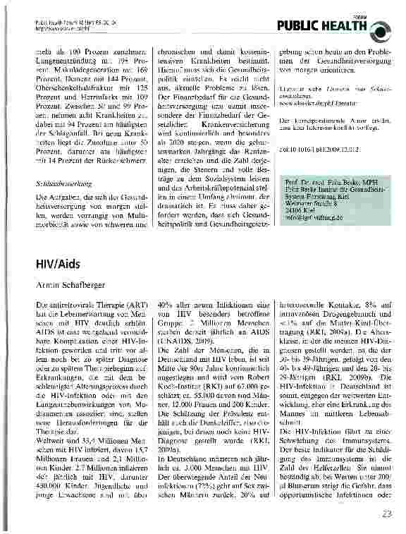 Vorschauseite 1: HIV/Aids