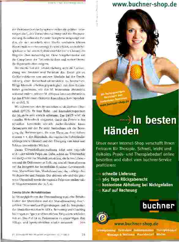 Vorschauseite 2: Blasenhals-effektive, kontrollierte integrative Beckenbodentherapie - Junginger-Baessler-Konzept