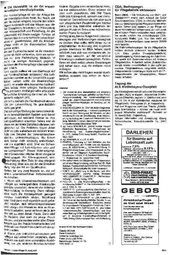 Vorschauseite 6: Über die Bedeutung einer wissenschaftlichen Lehrerqualifikation für die Pflegeberufe