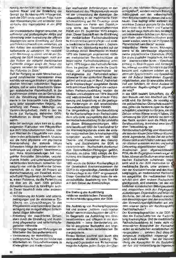 Vorschauseite 2: Krankenpflege in der DDR 2. Folge: Das Ausbildungssystem