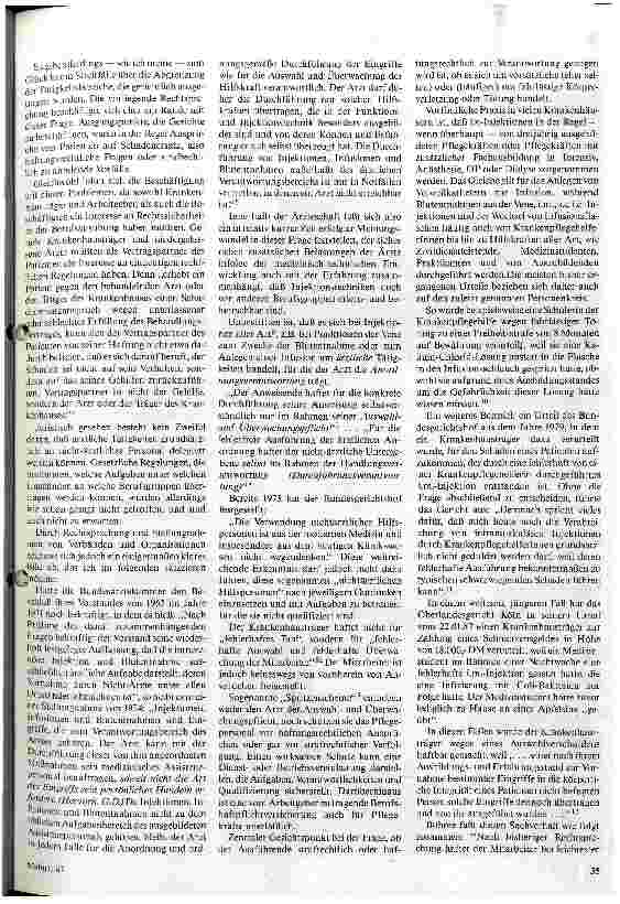 Vorschauseite 3: Die Injektionsfrage Übernahme ärztlicher Tätigkeiten und Selbstverständnis der Pflege