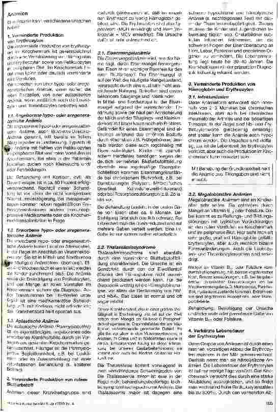 Vorschauseite 2: Erkrankungen der hämatologischen Zellsysteme Teil 1: Erkrankungen der roten Blutzellen