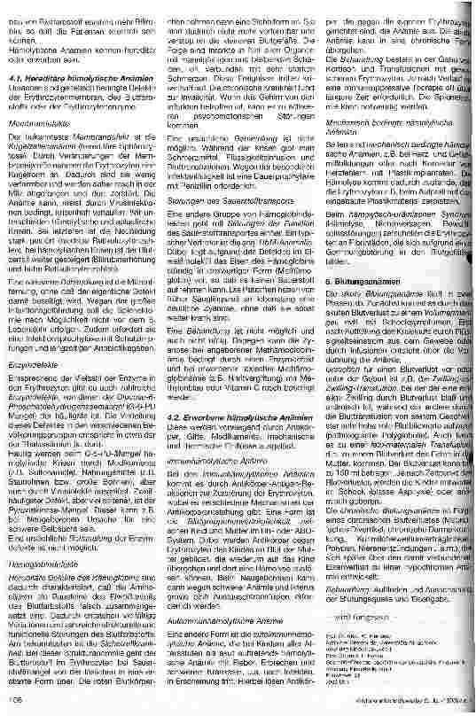 Vorschauseite 3: Erkrankungen der hämatologischen Zellsysteme Teil 1: Erkrankungen der roten Blutzellen